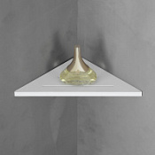 Угловая полочка для ванной комнаты ABBER Stein AS1652 белый