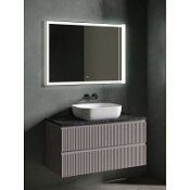 Мебель для ванной со столешницей Sancos Snob R 100 SNR100SM+TT100A1 Doha Soft/Black Sky