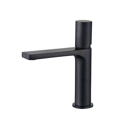 Смеситель AQG Tube 01TUB100NG для раковины, черный матовый
