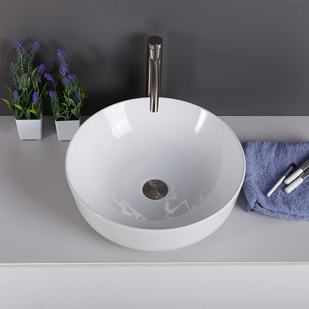 Раковина накладная BelBagno BB1315 41.5x41.5x13.5 белый