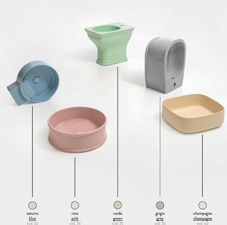 Раковина ArtCeram Cognac COL004 32;00 35  blue acquarello