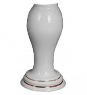 Пьедестал для раковины Migliore Milady 20853 декор D1 золото/белая керамика