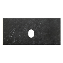 Столешница BelBagno KEP-100-MNO-W0 100 без отверстия под смеситель Marmo Nero Opaco