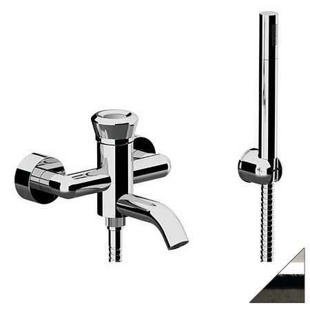 Смеситель Remer Element ET02XV для ванны с душем, сталь