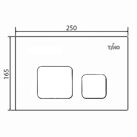 Кнопка смыва Timo Soli FP-002 хром