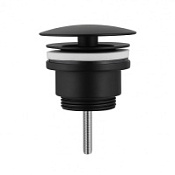 Донный клапан ABBER AF0012B без перелива, черный матовый Донный клапан ABBER AF0012B без перелива, черный матовый