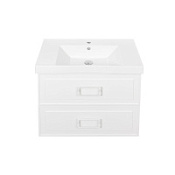 Тумба под раковину La Fenice Cubo TWIN FNC-01-CUB-B-80-2 два ящика, Bianco белый матовый