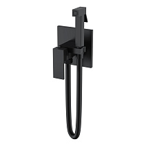 Гигиенический душ со смесителем Boheme Qubic 477-B черный Гигиенический душ со смесителем Boheme Qubic 477-B черный