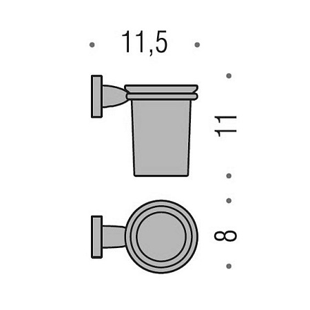 Стакан подвесной Colombo Basic B2702 хром