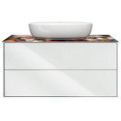 Тумба под раковину Kerama Marazzi Plaza Modern PLB.M.100.2\WHT 100 белый глянцевый