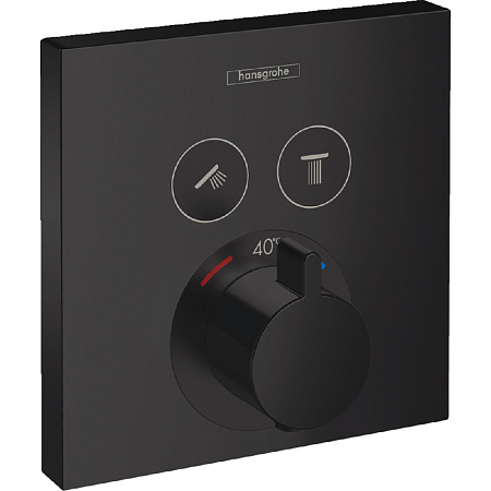Термостат Hansgrohe ShowerSelect 15763670 для душа, черный матовый