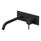 Смеситель встраиваемый для раковины Cezares Leaf LEAF-BLI1-L-NOP черный матовый