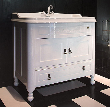 Тумба с раковиной BelBagno Novanta bianco antico