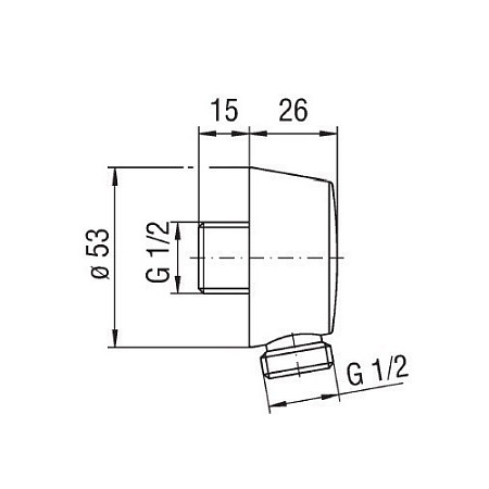 Шланговое подключение Nobili AD150BR бронза
