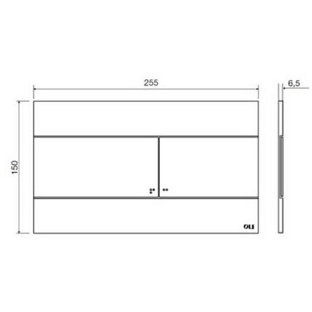 Система инсталляции OLI 120 ECO Sanitarblock 879236MSL01 с кнопкой смыва