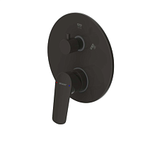 Смеситель Bravat Rhein PB8429564BW-2-ENG для душа, черный матовый Смеситель Bravat Rhein PB8429564BW-2-ENG для душа, черный матовый