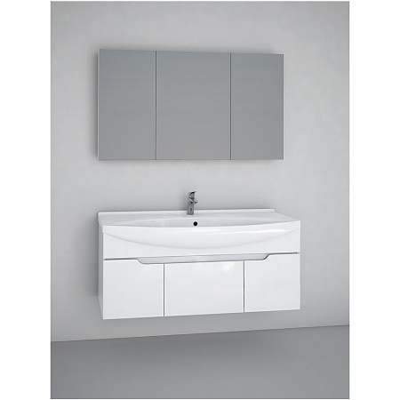 Тумба под раковину Dreja Laguna 120 белый глянец