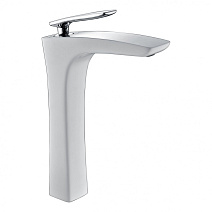 Смеситель Timo Helmi 4011/00-16F для раковины, хром/белый 