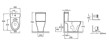 Унитаз-компакт Jacob Delafon Odeon Up 4957CK-00