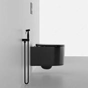 Унитаз подвесной Ceruttispa Tanaro Aria MB CT9238 микролифт, черный матовый Унитаз подвесной Ceruttispa Tanaro Aria MB CT9238 микролифт, черный матовый