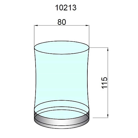 Стакан Boheme 10213 для зубных щеток, хром
