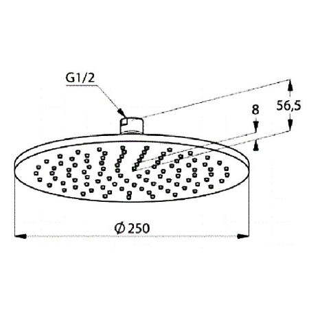 Верхний душ Kludi A-QA 64325N0-00 золото брашированное