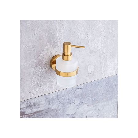 Дозатор для жидкого мыла Bemeta Sablo 160109102 золото матовое