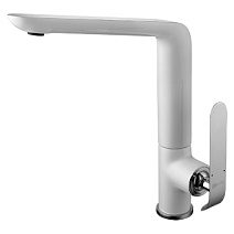 Смеситель Lemark Melange LM4905CW для кухни, хром/белый