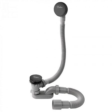 Слив-перелив Delice DLR000015 автомат, черный матовый