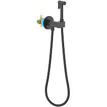 Гигиенический душ со смесителем Aquatek Оберон AQ1024MB черный матовый Гигиенический душ со смесителем Aquatek Оберон AQ1024MB черный матовый