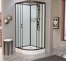 Душевая кабина Frank F420 М Black 120x120x220 без крыши, черный Душевая кабина Frank F420 М Black 120x120x220 без крыши, черный