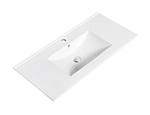 Раковина на столешницу beWash BK6100467VT001 100x46.5x19 белый глянцевый Раковина на столешницу beWash BK6100467VT001 100x46.5x19 белый глянцевый