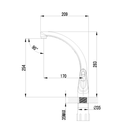 Смеситель Lemark Luna LM4155C для кухонной мойки