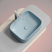 Раковина накладная Ceramica Nova Element CN6052ML 50.5x38x15 голубой матовый