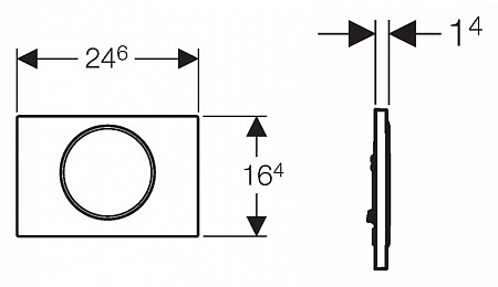 Кнопка смыва Geberit Sigma 10 115.758.KH.5 хром
