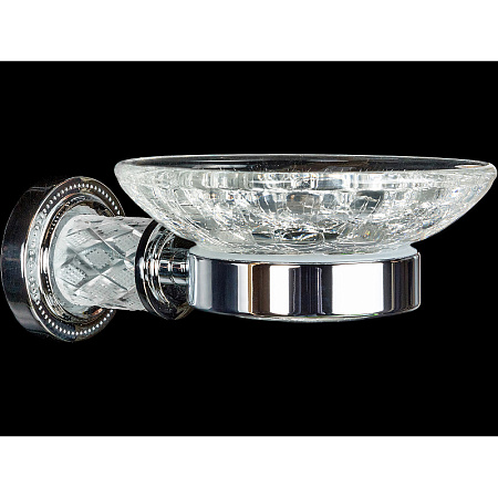 Мыльница Boheme Murano Cristal 10903-CRST-СH хром