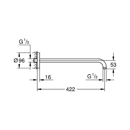 Кронштейн для верхнего душа Grohe Rainshower 26146000