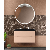Мебель для ванной BelBagno Marino MARINO-800-2C-SO-CO-P + BB800/450-LV-ART-AST-NERO 80 crema opaco