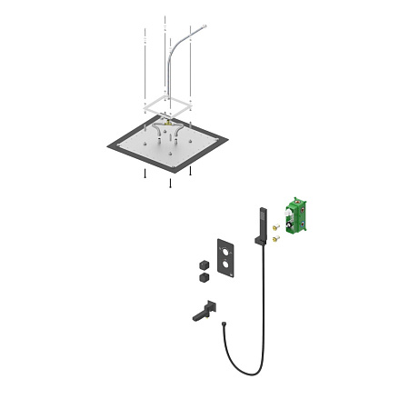Душевой комплект Timo Petruma SX-5019/03SM черный