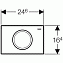 Кнопка смыва Geberit Delta 11 115.120.46.1 хром матовый - фото 2
