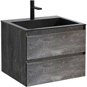 Тумба с раковиной Vincea Luka VMC-2L600GS 60 подвесная, 2 выкатных ящика, G.Stone