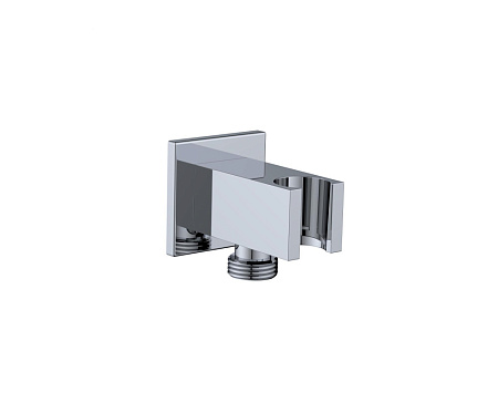 Шланговое подключение с держателем ручного душа Cezares CZR-AI12-01 хром