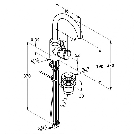 Смеситель Kludi Bingo Star 420230578 для кухонной мойки, хром