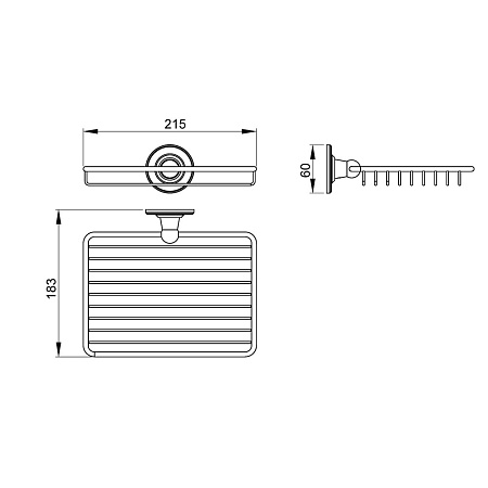 Полка Timo Nelson 160022/02 антик