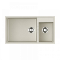 Кухонная мойка Omoikiri Tedori 85-2-U-WH 85х46.5 белый