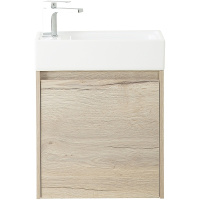 Тумба с раковиной BelBagno Kraft Mini KRAFT MINI-500/260-1A-SO-RGB-L 45 rovere galifax bianco