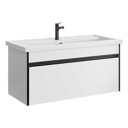 Тумба с раковиной Aqwella Urban URB0110W 100 белый