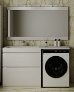 Мебель для ванной напольная El Fante Даллас 150 L 2 ящика, пленка, белый