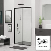 Душевая дверь RGW Leipzig LE-12B 34121211-14 110x195 прозрачное/черный
