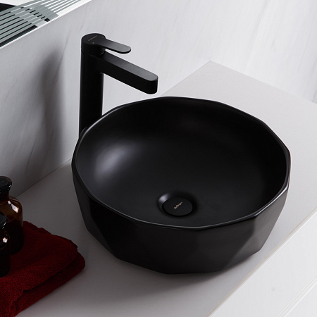 Раковина накладная BelBagno BB1409H301 41x41x14.5 черный